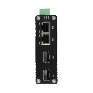 2-poorts industriële PoE-switch voor DIN-rail BCS-ISP02G-2SFP