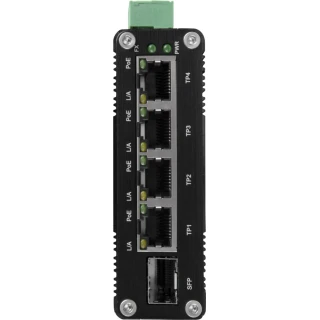 4-poorts industriële PoE-switch voor DIN-rail BCS-ISP04G-1SFP