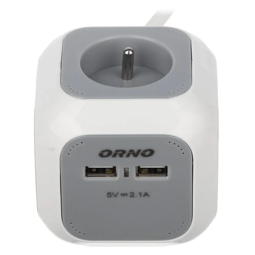 Stekkerdoos OR-AE-13144 (4 stopcontacten, 2 USB) ORNO