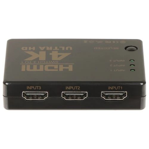 HDMI-SW-3/1-IR-4K Schakelaar