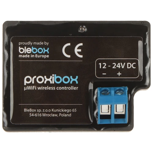 Slimme nabijheidsactie trigger PROXIBOX/BLEBOX Wi-Fi, 12... 24V DC