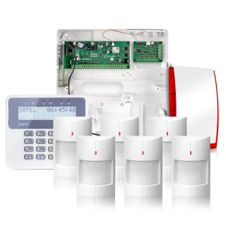 Draadloos alarm Satel Perfecta 16-WRL 6x Sensor, LCD, App, GSM-melding