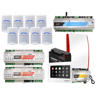Alarmsysteem Ropam NeoGSM-IP-64 DIN, Wit, 8x Sensor, Rolluikbediening, Verlichtingsbediening, GSM-meldingen, Wifi