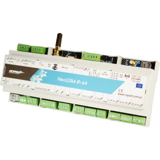 Alarmcentrale Ropam NeoGSM-IP-64-D12M met GSM en WiFi module, DIN behuizing