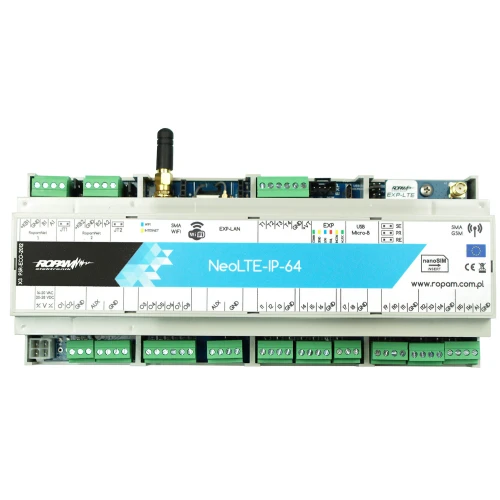 Alarmcentrale Ropam NeoLTE-IP-64-D12M LTE + WiFi DIN-behuizing