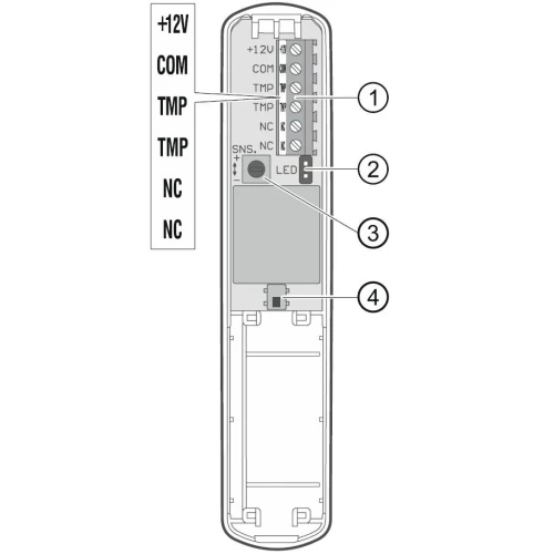 Gordijn detector CD-2 SATEL