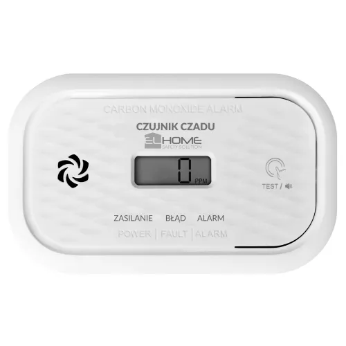 Czujnik czadu EL HOME CD-18A2v2300/B - certyfikat CNBOP-PiB, wyrób budowlany, DC 3V (2x LR6), LCD