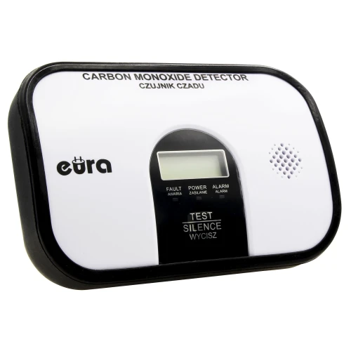 Eura' Koolmonoxidemelder CD-45A2 v.2 - 7 jaar garantie, DC 3V, LCD-display, vrijstaand