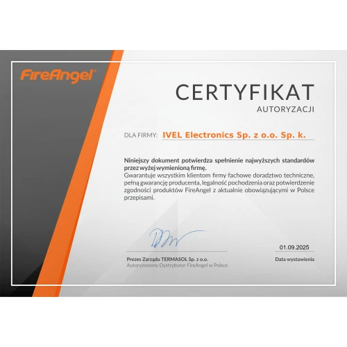 Koolmonoxide sensor met display FA3322-INT FireAngel