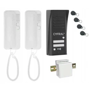 CYFRAL COSMO Intercom set voor 2 appartementen
