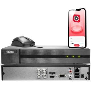 DVR-4CH-4MP Hybride digitale recorder voor bewaking HiLook by Hikvision