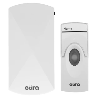 Draadloze bel EURA WDP-05A3 - wit, gecodeerd, uitbreidingsmogelijkheid, voeding 230V/50 Hz