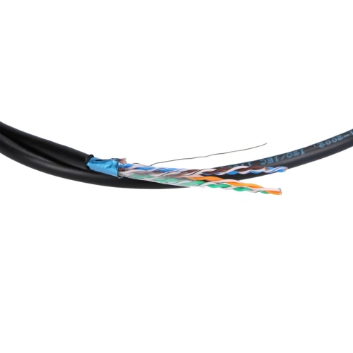 Extralink CAT5E FTP (F/UTP) V2 Buitenkant | Netwerkkabel Twisted Pair | 305M