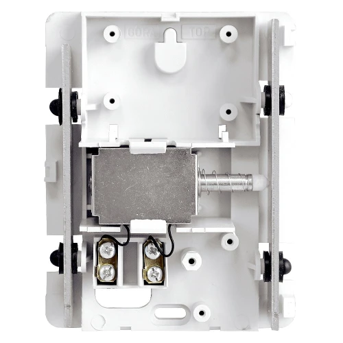 Twee-tonige deurbel EURA DB-80G7 ~230V AC lichtgrijs, knop DBA-10G7 inbegrepen