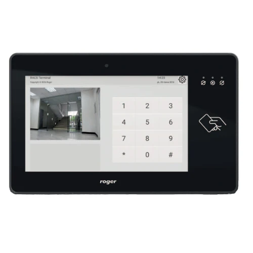 Interne grafische touchscreen paneel met Mifare MD70 lezer