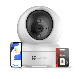 Draaibare camera - Wifi elektronische oppas met bewegingsdetectie Ezviz C6N 64GB