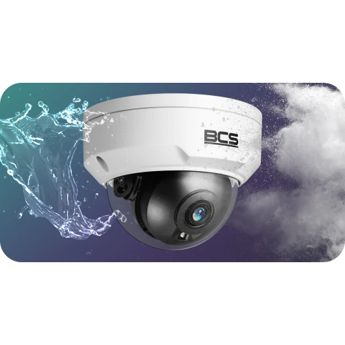 IP-camera BCS-P-DIP25FSR3-Ai1 5Mpx IR 30m, STARLIGHT, vandalisme-bestendig, alarmingangen