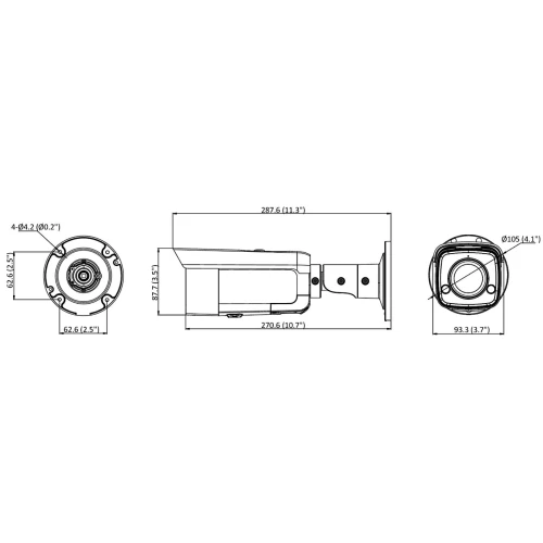 IP-camera DS-2CD2T87G2-L(4mm)(C) ColorVu 8Mpx Hikvision