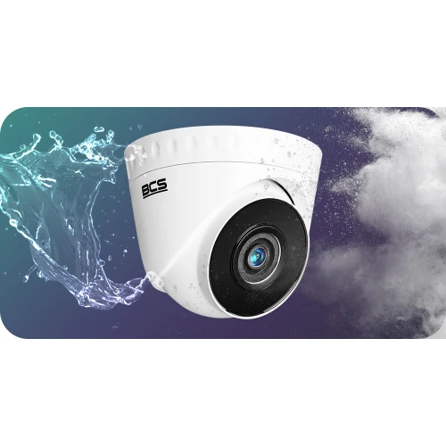 Dome Camera BCS-V-EIP15FWR3 BCS View, ip, 5Mpx, 2.8mm, poe