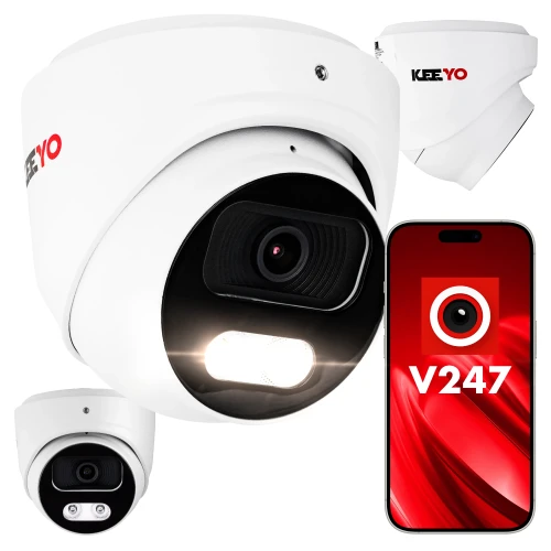 IP domecamera KEEYO LV-V-IP8M25DF-B-II 8Mpx IR 25m