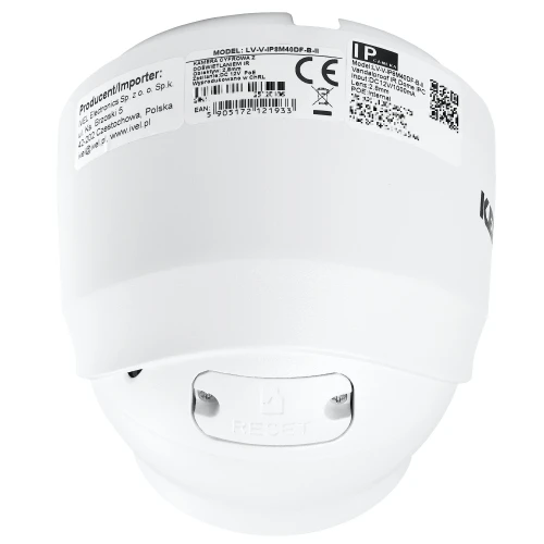 IP domecamera KEEYO LV-V-IP8M25DF-B-II 8Mpx IR 25m