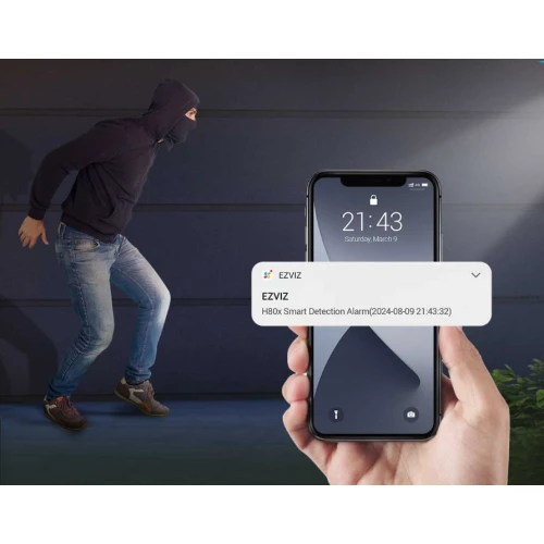 Draaibare IP Wi-Fi Camera EZVIZ H80x 4K, ColorFull