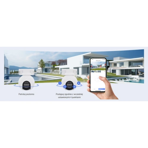 Draaibare IP Wi-Fi Camera EZVIZ H80x 4K, ColorFull