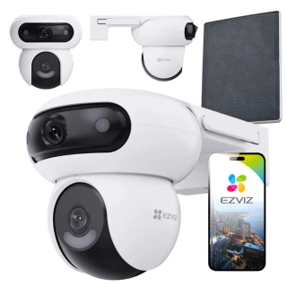 Draaibare IP Wi-Fi Camera EZVIZ HB90/SP Dual, AI, Detectie, Audio, Zonnepaneel