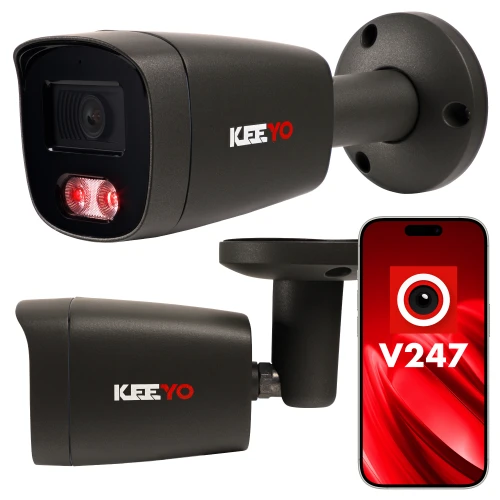 IP-buiskamera KEEYO LV-V-IP8M25TF-G-II 8Mpx IR 25m