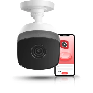 HWI-B121H Buisvormige IP-camera voor appartement, huis, plein monitoring 2 MPx Hikvision Hiwatch NMH