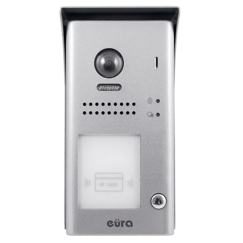 Modulaire externe cassette WIDEODOMOFON EURA VDA-80A5 2EASY eengezins, opbouw, proximity sleutellezer
