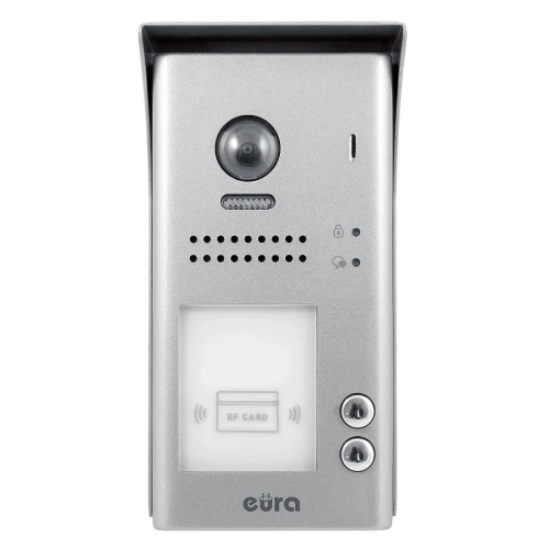 Externe videodeurtelefoon paneel Eura VDA-81A5 2EASY voor twee gezinnen