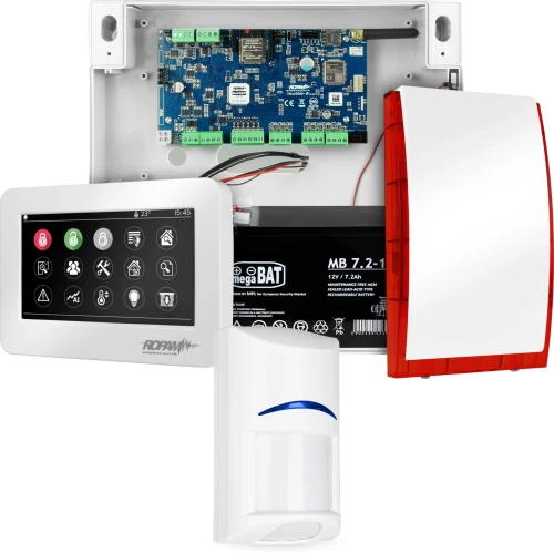 NeoGSM-IP alarmsysteem, Wit, 1x sensor, GSM-melding, Wifi
