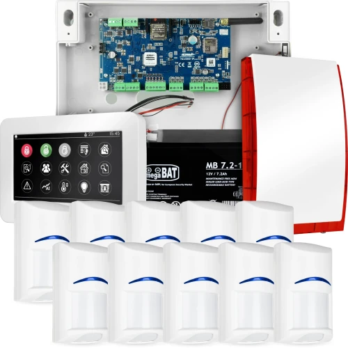 NeoGSM-IP alarmsysteem, Wit, 10x sensor, GSM-melding, Wifi