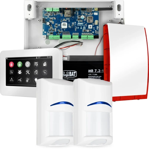 NeoGSM-IP alarmsysteem, Wit, 2x sensor, GSM-melding, Wifi