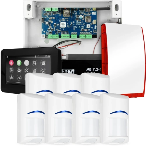 NeoGSM-IP alarmsysteem, Zwart, 7x sensor, GSM-melding, Wifi