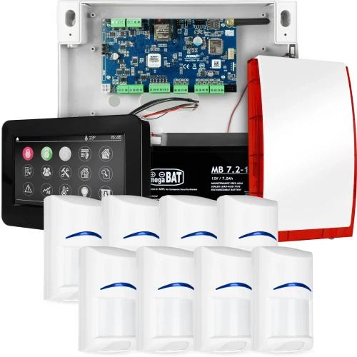 NeoGSM-IP Alarmsysteem, Zwart, 8x sensor, GSM-melding, Wifi