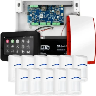 Compleet alarmsysteem NEOLTE-IP, 11x detector BOSCH, TPR-4BS-P, GSM WiFi