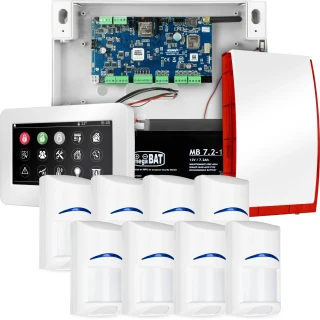 Compleet alarmsysteem NEOLTE-IP, 8x BOSCH detector, TPR-4WS-P, GSM WiFi
