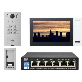 IP Video-intercom BCS-PAN1601S-S + Monitor 7" BCS-MON7400W-S Inbouw