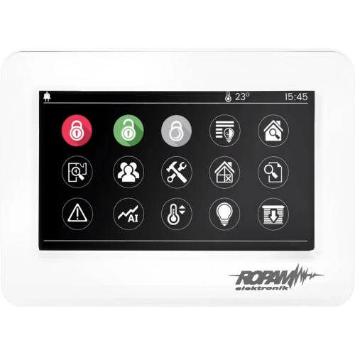 Alarmset Ropam NEOLTE-IP-SET, 1x Sirene, 4x Bewegingsdetector, 1x Bedieningspaneel, accessoires