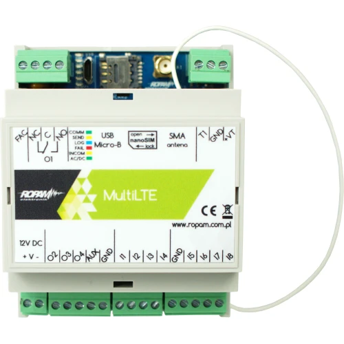 Communicatiemodule LTE/GPRS, 12V/DC, MultiLTE-RF-D4M Ropam