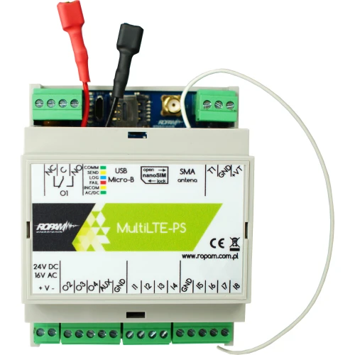 LTE/GPRS communicatiemodule, 17-20V/AC, 20-30V/DC, MultiLTE-RF-PS-D4M Ropam