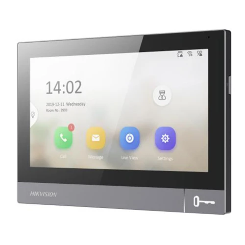 Monitor voor Hikvision DS-KH8381-WTE1 video-intercom, touchscreen, IPS LCD, WiFi, PoE, SD-kaartsleuf