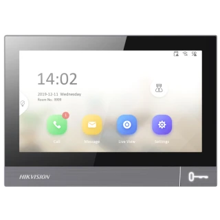 Monitor voor Hikvision DS-KH8381-WTE1 video-intercom, touchscreen, IPS LCD, WiFi, PoE, SD-kaartsleuf