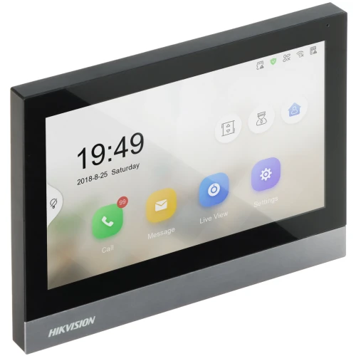 Monitor voor Hikvision DS-KH8380-WTE1 video-intercom, touchscreen, LCD, WiFi, PoE, SD-kaartsleuf