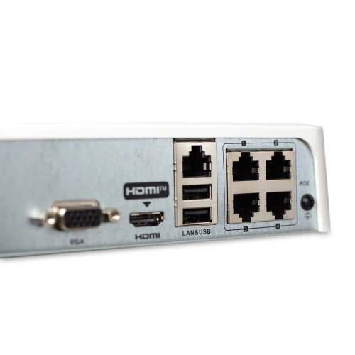 NVR-4CH-H/4P IP Recorder 4-kanaals netwerk met POE HiLook by Hikvision