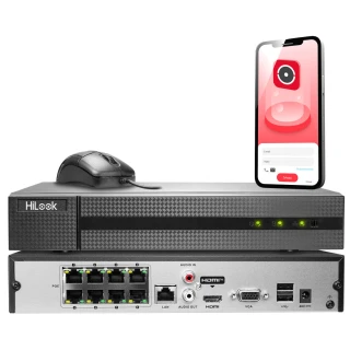 NVR-8CH-4MP/8P IP Recorder 8-kanaals netwerk met POE HiLook by Hikvision