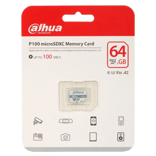 TF-P100/64GB microSD UHS-I 64GB DAHUA geheugenkaart