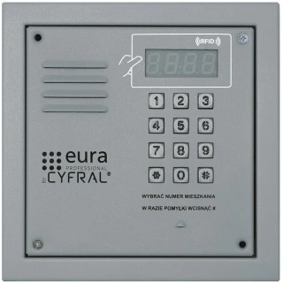 Digitaal paneel CYFRAL PC-2000R Zilver met RFiD-lezer